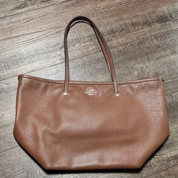 Coach Handbags - Coach Brown Large Crossgrain Street Tote bag.